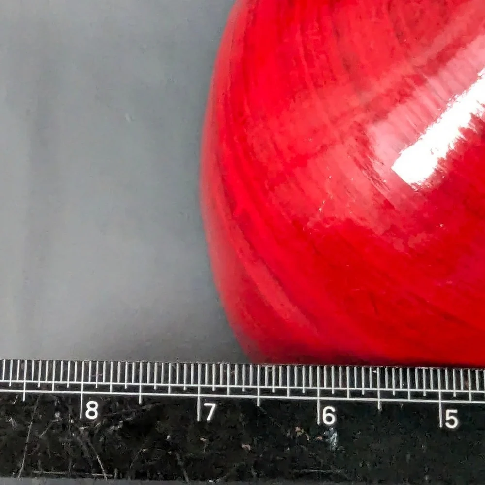 Red Glossy Lightweight Composite Vase 12in Modern Decor